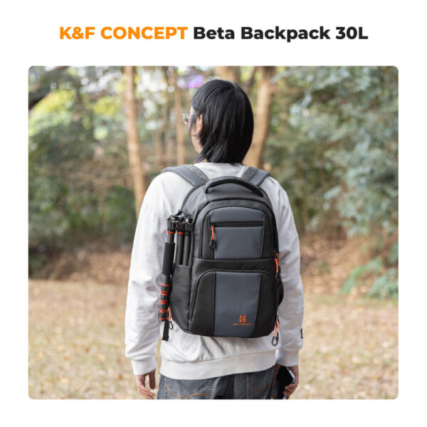 K&F Concept Beta Series Camera Backpack (30L, Black) - Image 7