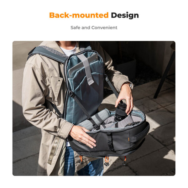 K&F Concept Beta Series Camera Backpack (30L, Black) - Image 4