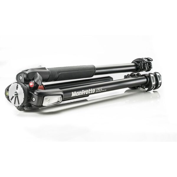 Manfrotto MT055XPRO3 055 Aluminium 3-Section Tripod with Horizontal Column (Black)