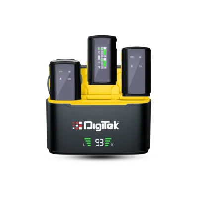 Digitek DWM-107 2-in-1 Wireless Microphone with TFT Card Recording  