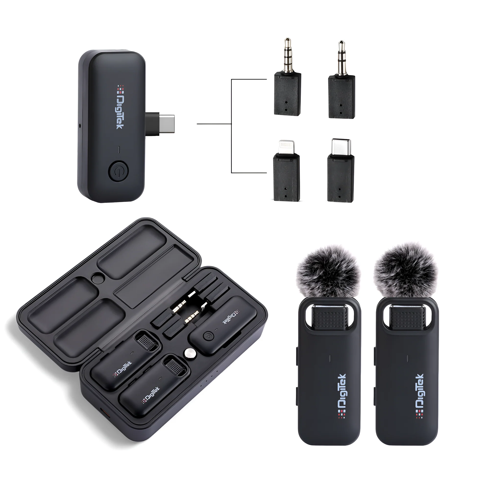 Digitek DWM-106) 2-in-1 Wireless Microphone System - Image 2