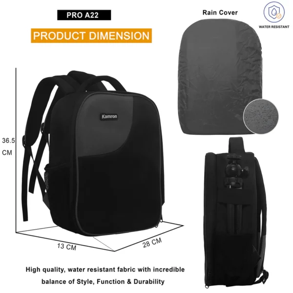 Kamron A22 Backpack Camera Bag - Image 7