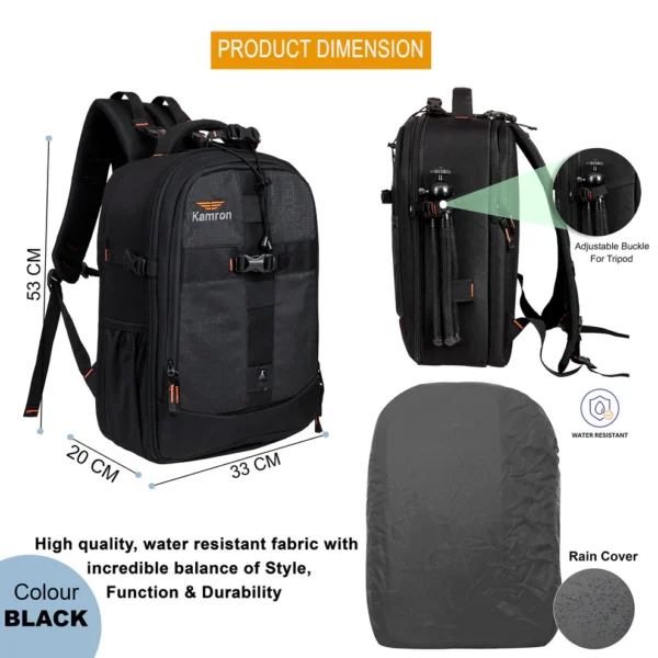 Kamron P100 PRO Camera Backpack - Image 3