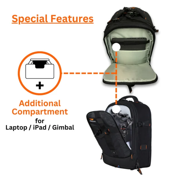 Kamron P100 PRO Camera Backpack - Image 7