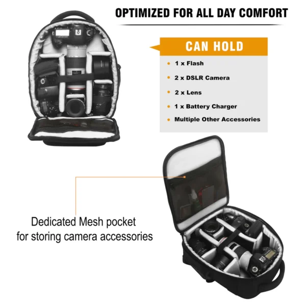 Kamron A22 Backpack Camera Bag - Image 4