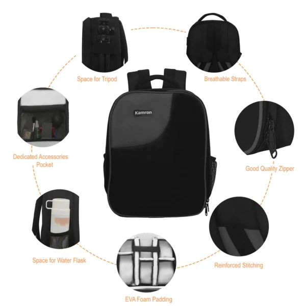 Kamron A22 Backpack Camera Bag - Image 8